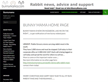 Tablet Screenshot of bunnymama.com
